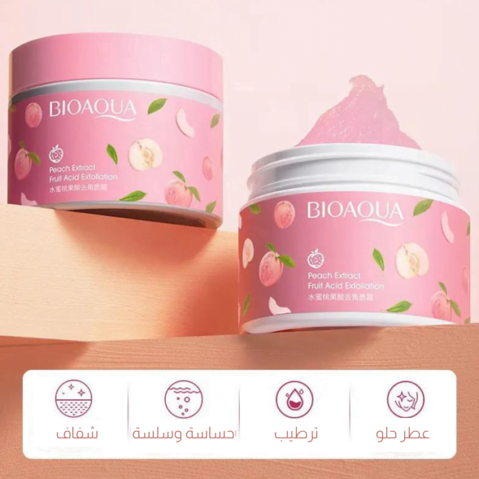 BIOAQUA كريم التقشير ماسك و سكراب الخوخ من