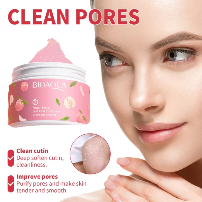 BIOAQUA كريم التقشير ماسك و سكراب الخوخ من - Image 2
